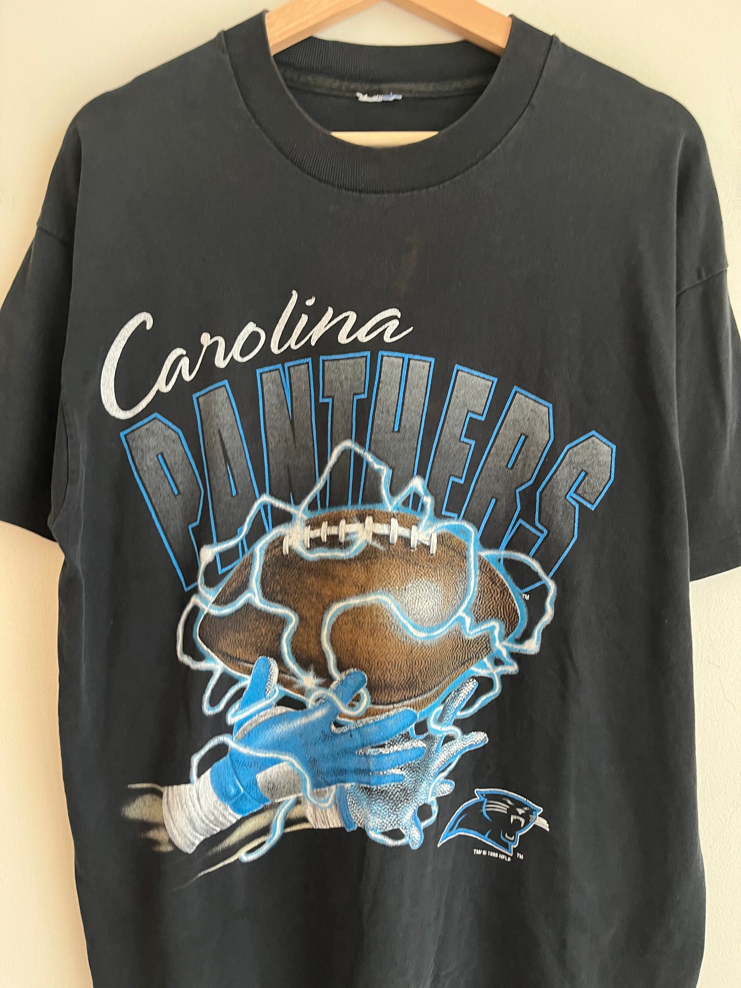 1995 Carolina Panthers Lightning Catch Tee (XL)