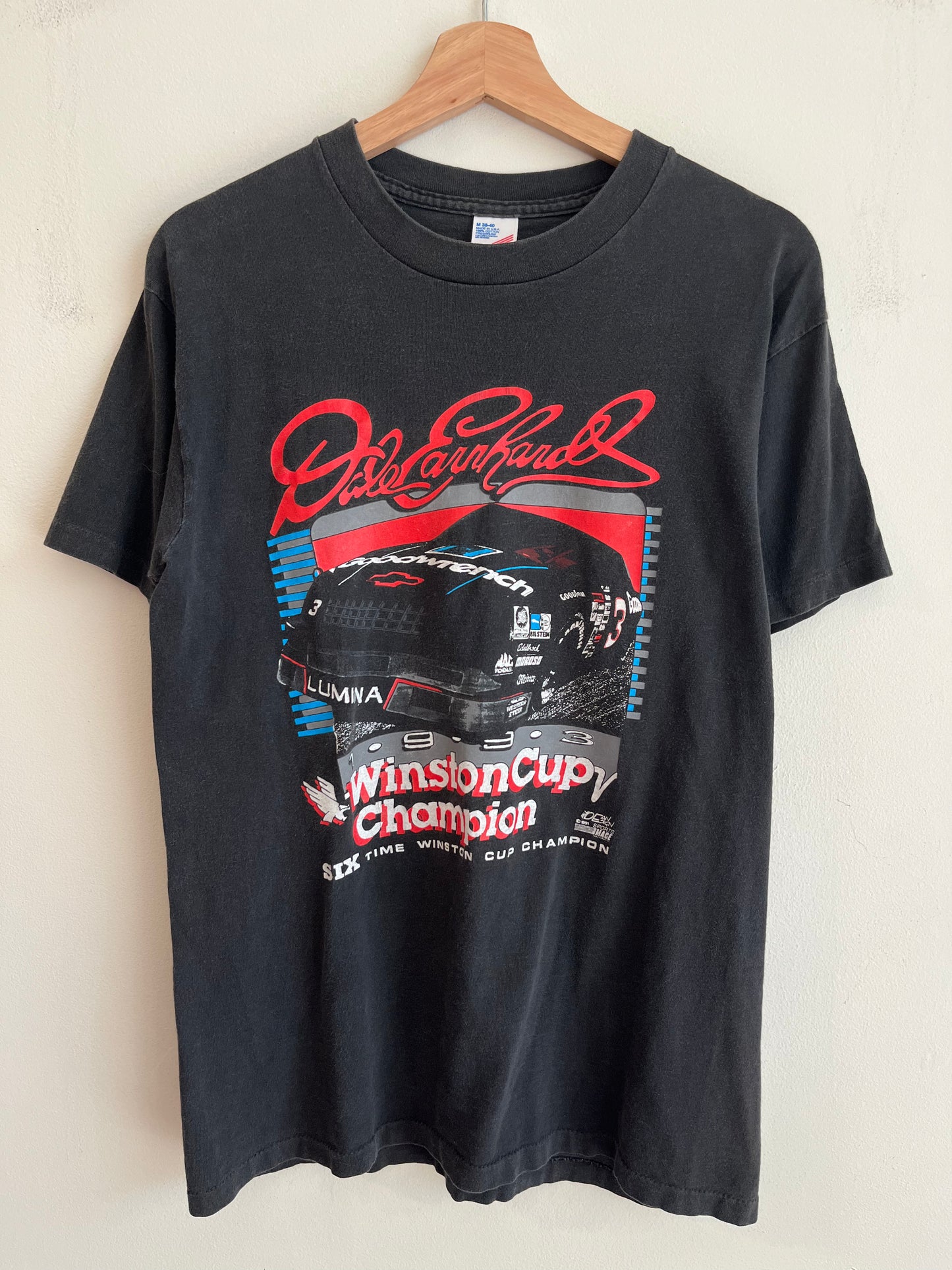 1991 Nascar Dale Earnhardt Winston Cup Champion Tee (M)