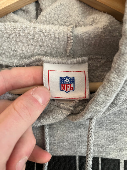 2004 Carolina Panthers Grey Spell Out NFL Hoodie (L)