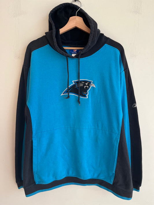 00s Carolina Panthers Two Tone NFL Reebok Hoodie (L)