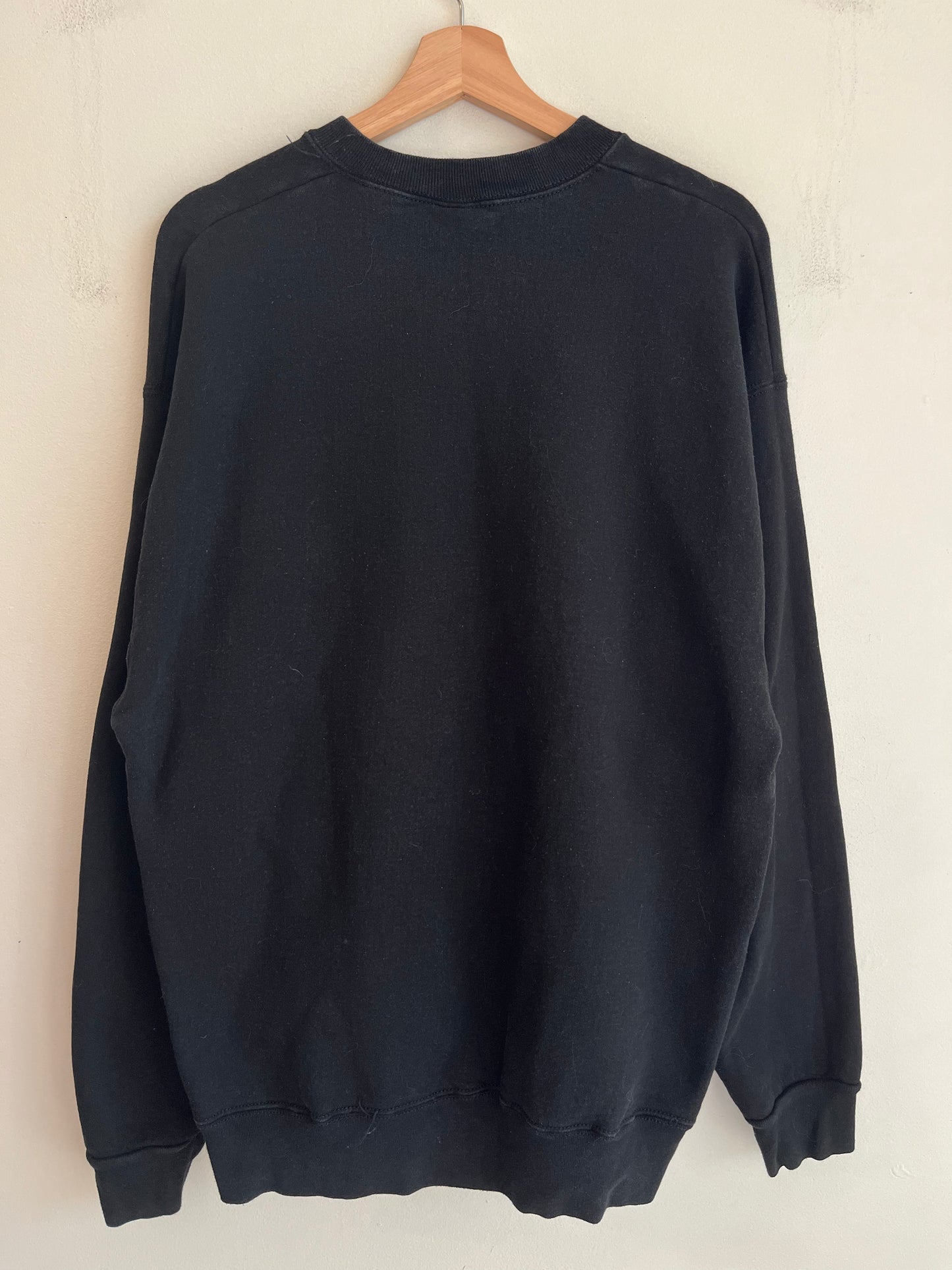 1995 Green Bay Packers Salem Black Spell Out Crewneck (XL)