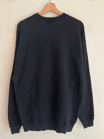 1995 Green Bay Packers Salem Black Spell Out Crewneck (XL)