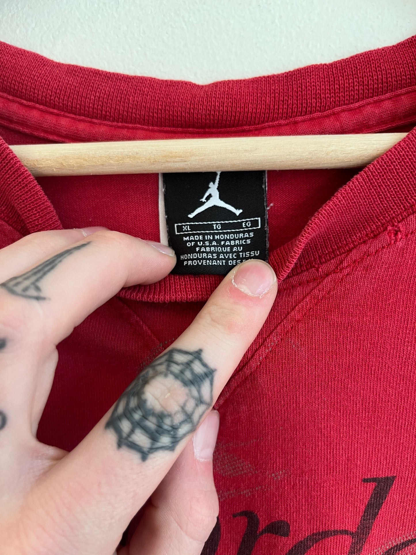 00s Air Jordan Career Achievements Red Tee (XL)