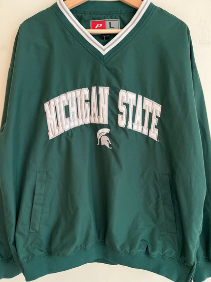 00s Michigan State University Pro Player Windbreaker (L)