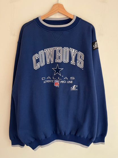 90s Dallas Cowboys Logo Athletic Embroidered Pro Line Crewneck (XL)