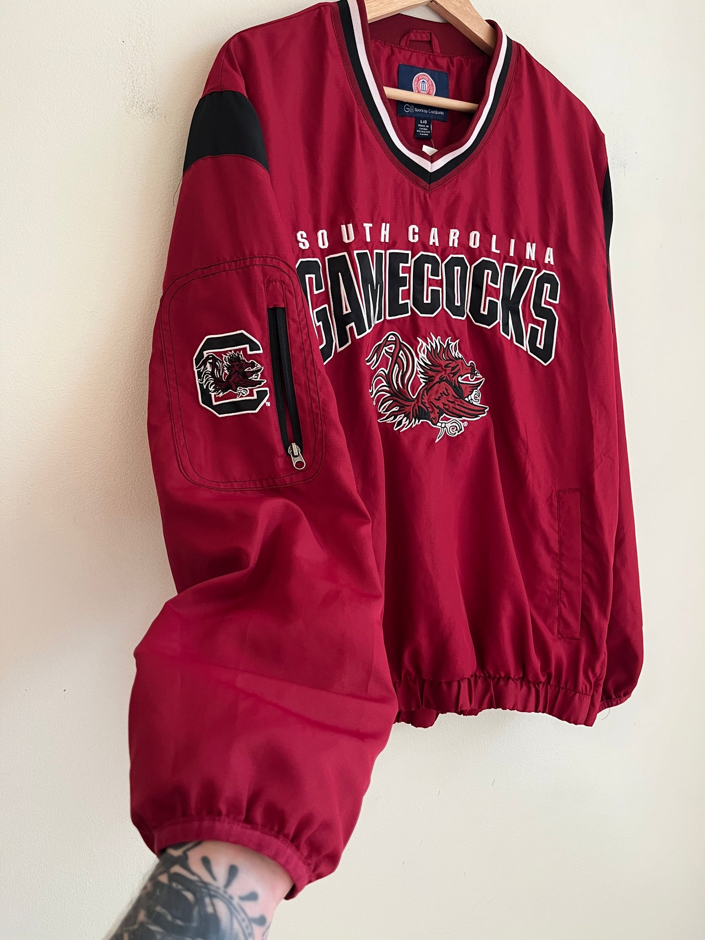 00s University of South Carolina (USC) Gamecocks G-III Windbreaker (L)