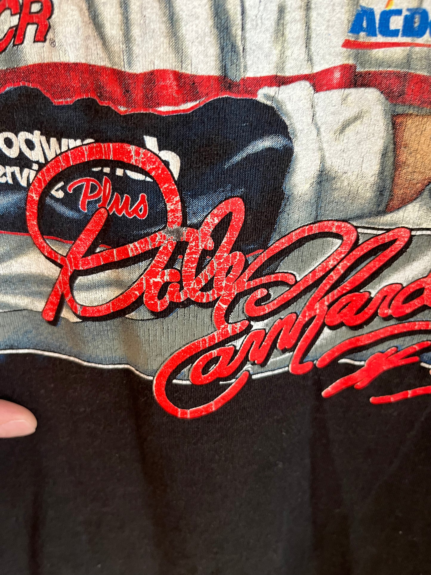 2001 Dale Earnhardt Nascar Winston Cup Series Schedule Tee (XL)