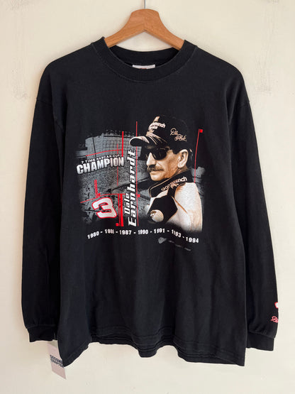 00s Dale Earnhardt "7 Time Nascar Champion" Long Sleeve Shirt (L)