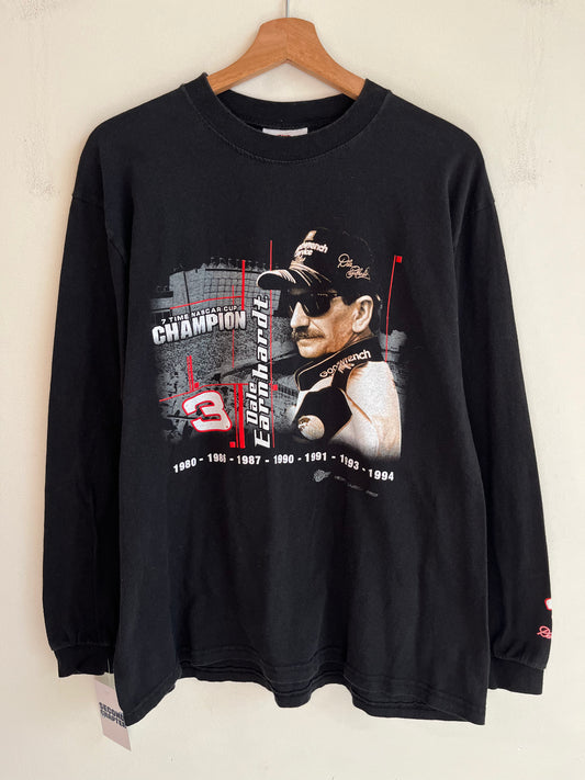 00s Dale Earnhardt "7 Time Nascar Champion" Long Sleeve Shirt (L)