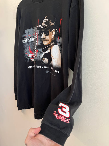 00s Dale Earnhardt "7 Time Nascar Champion" Long Sleeve Shirt (L)