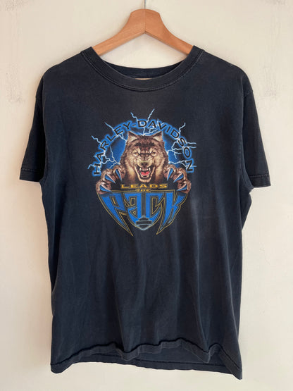 2005 Harley Davidson "Leads The Pack" Lightning Graphic Tee (M)