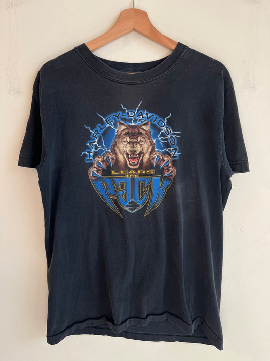 2005 Harley Davidson "Leads The Pack" Lightning Graphic Tee (M)
