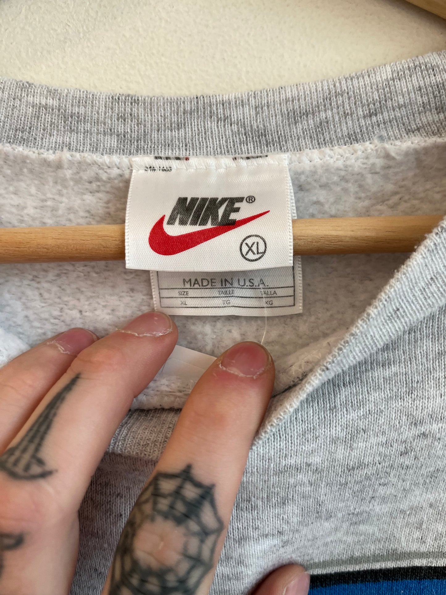 90s Carolina Panthers Paw Print Nike Crewneck (XL)