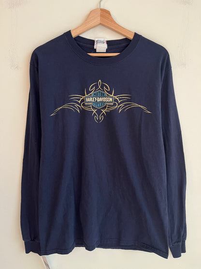 2014 Harley Davidson Navy Nashville, TN Long Sleeve Shirt (M)