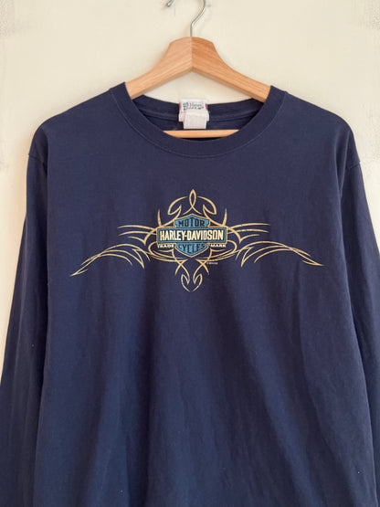 2014 Harley Davidson Navy Nashville, TN Long Sleeve Shirt (M)