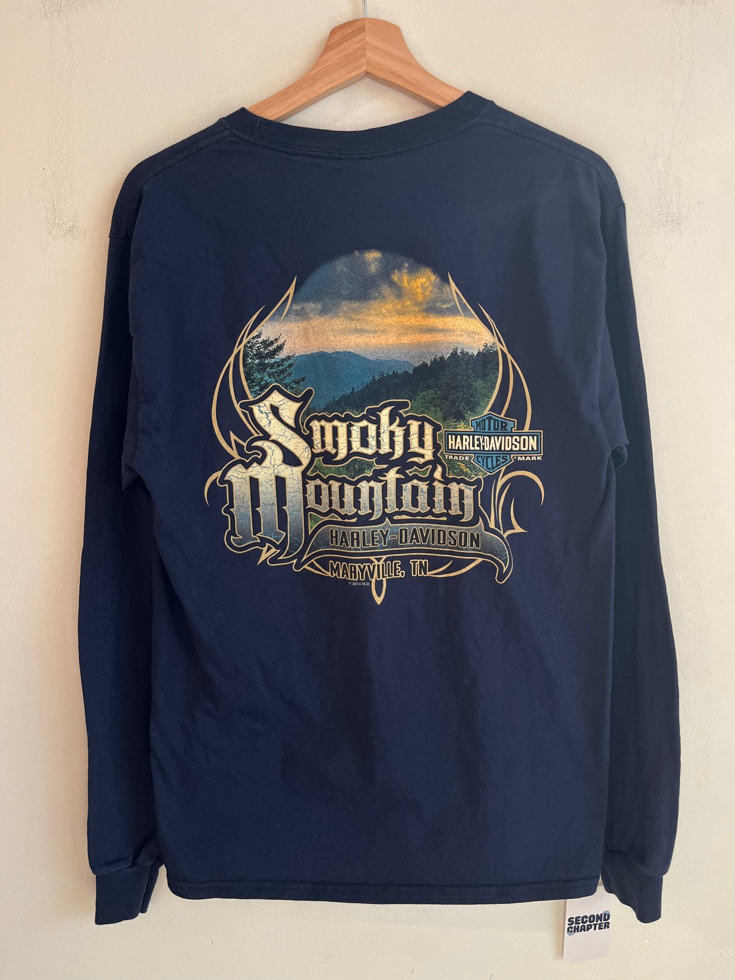 2014 Harley Davidson Navy Nashville, TN Long Sleeve Shirt (M)
