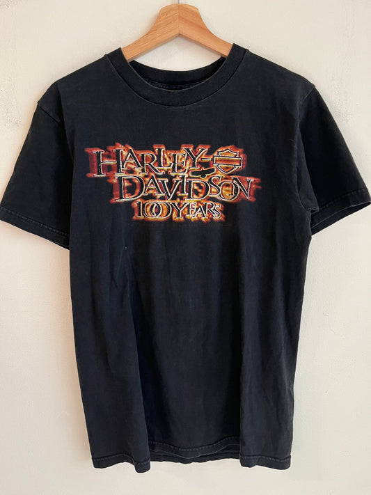 2000 Harley Davidson 100 Years Flames Tee (M)