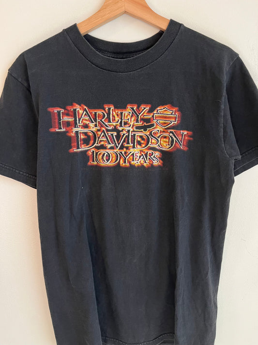2000 Harley Davidson 100 Years Flames Tee (M)