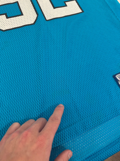 00s Carolina Panthers Jon Beason Electric Blue Jersey (Youth XL)