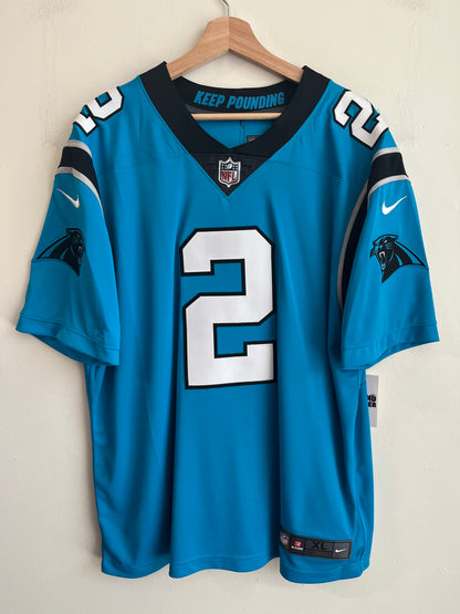 2021 Carolina Panthers DJ Moore Deadstock Electric Blue Jersey (XL)