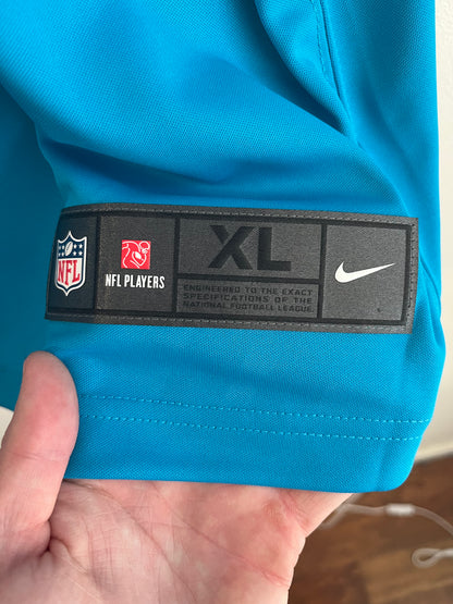 2021 Carolina Panthers DJ Moore Deadstock Electric Blue Jersey (XL)
