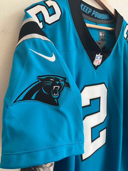 2021 Carolina Panthers DJ Moore Deadstock Electric Blue Jersey (XL)