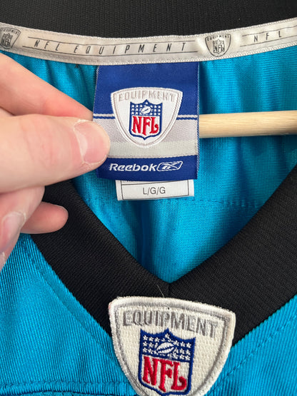 00s Carolina Panthers Keary Colbert Reebok Electric Blue Jersey (L)