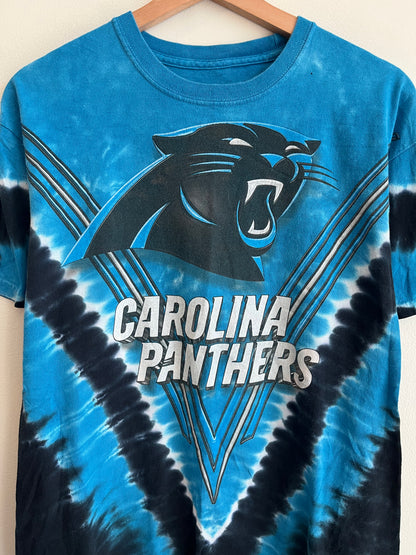 00s Carolina Panthers Tie Dye Majestic Tee (M)