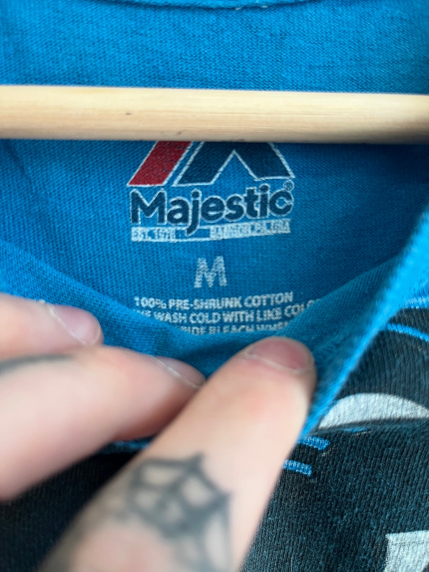 00s Carolina Panthers Tie Dye Majestic Tee (M)