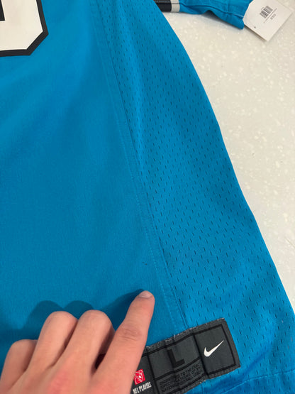 2016 Luke Kuechly Electric Blue Nike Jersey (L)