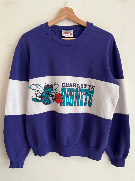 80s Charlotte Hornets Two Tone Nutmeg Crewneck (M)