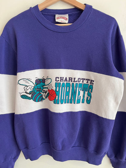 80s Charlotte Hornets Two Tone Nutmeg Crewneck (M)