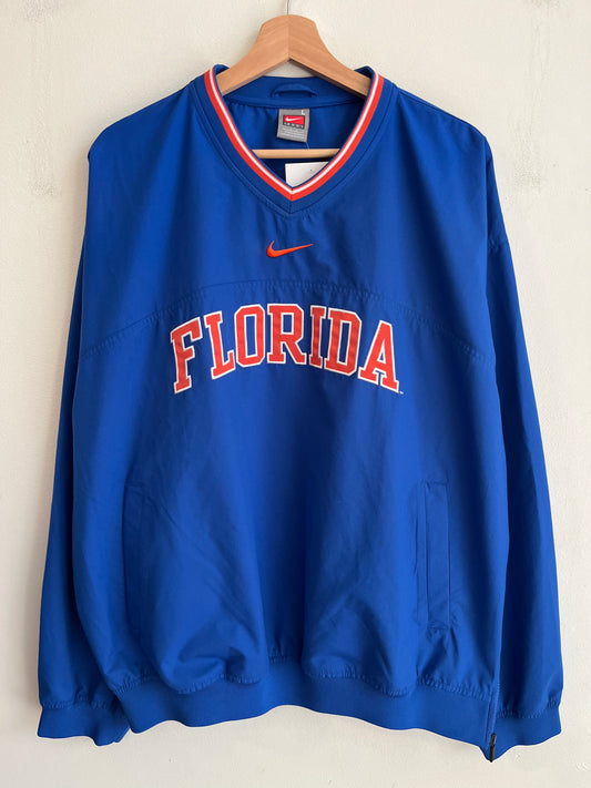 00s Florida Gators Blue Nike Center Swoosh Windbreaker (L)