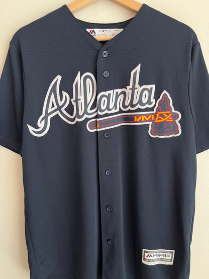 00s Atlanta Braves Majestic Cool Base Jersey (M)