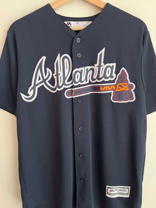 00s Atlanta Braves Majestic Cool Base Jersey (M)