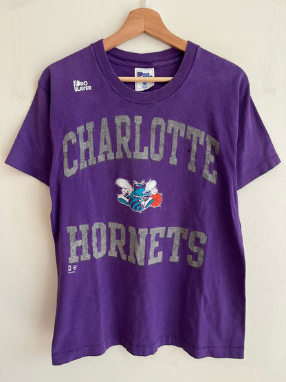 90s Charlotte Hornets Pro Player Purple Tee (M)