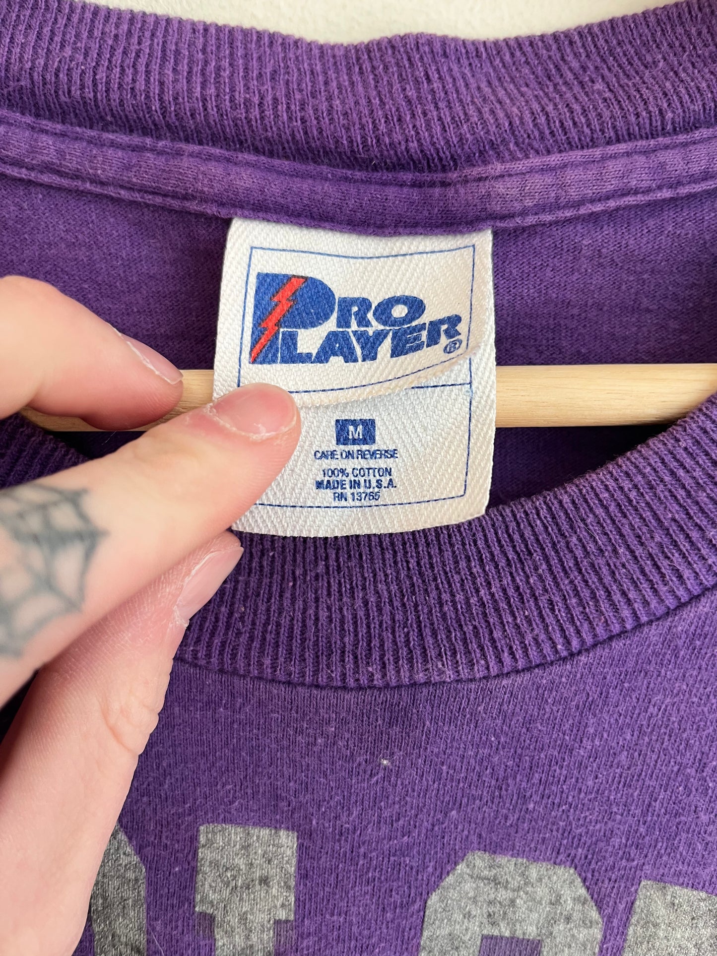 90s Charlotte Hornets Pro Player Purple Tee (M)