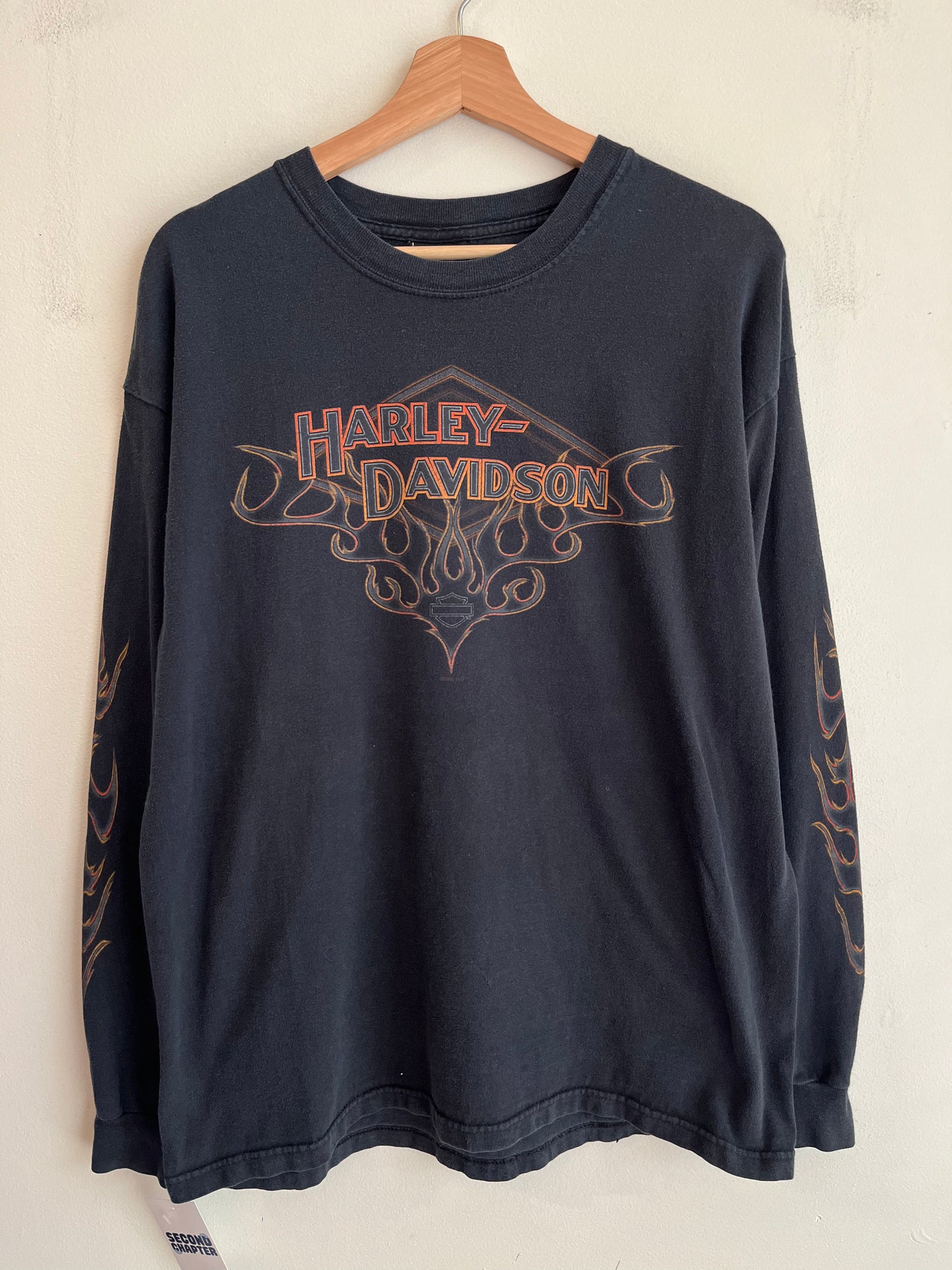 2006 Harley Davidson Louisville, Kentucky Flames Long Sleeve Shirt (L)