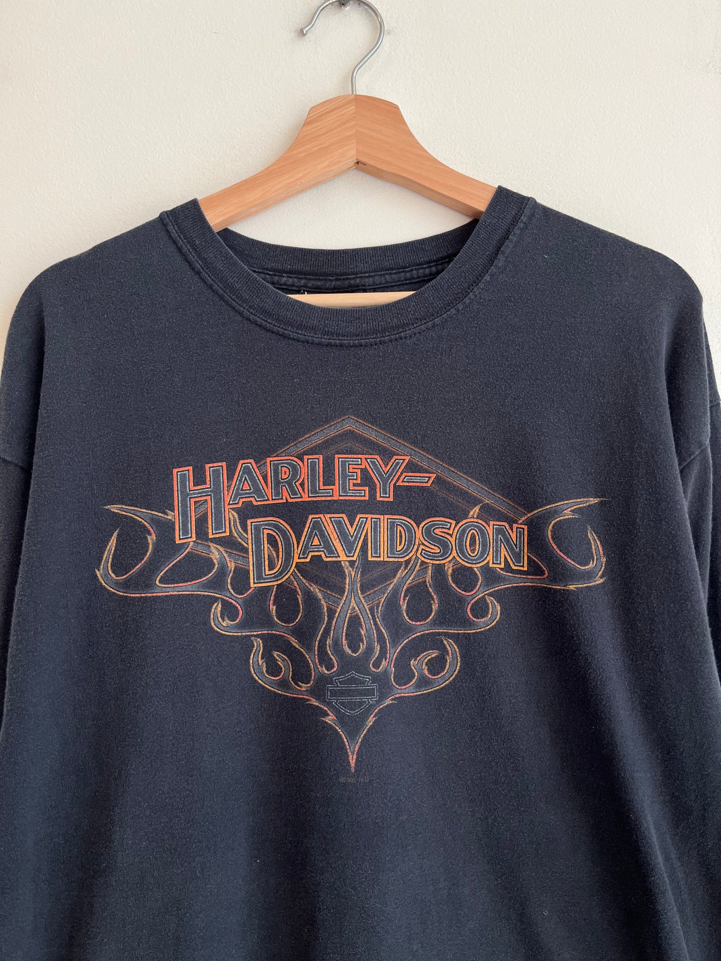 2006 Harley Davidson Louisville, Kentucky Flames Long Sleeve Shirt (L)