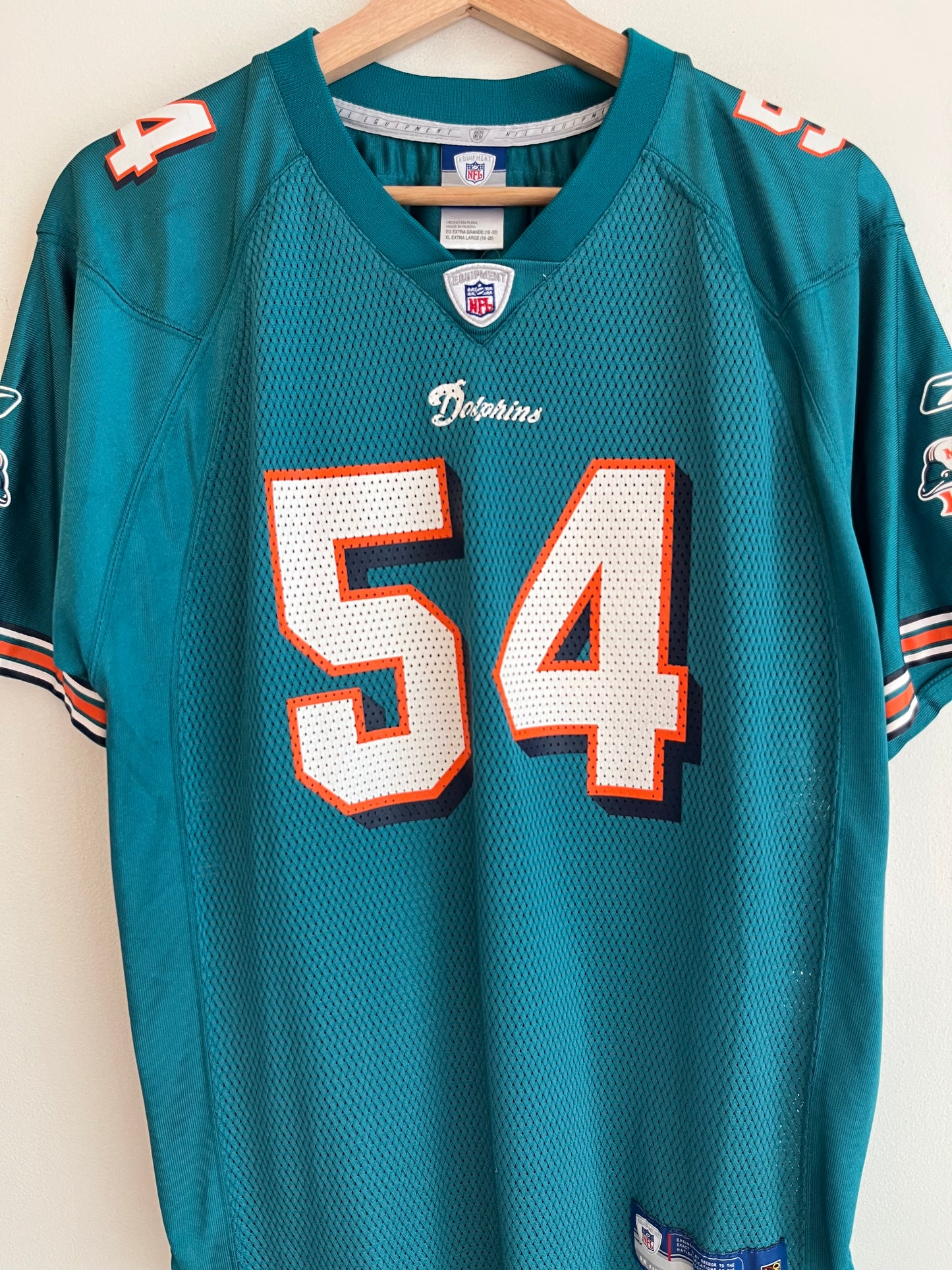 00s Miami Dolphins Zach Thomas Reebok Jersey (Youth XL)