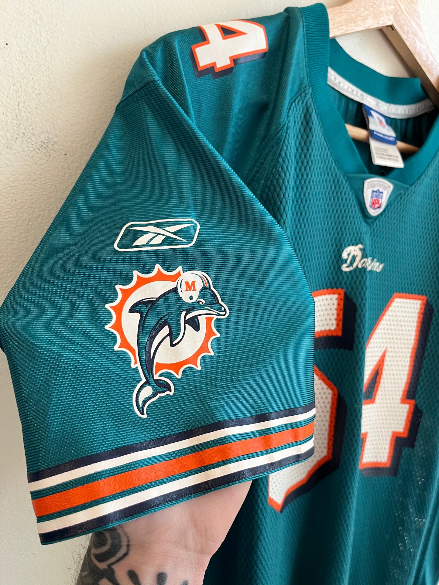 00s Miami Dolphins Zach Thomas Reebok Jersey (Youth XL)