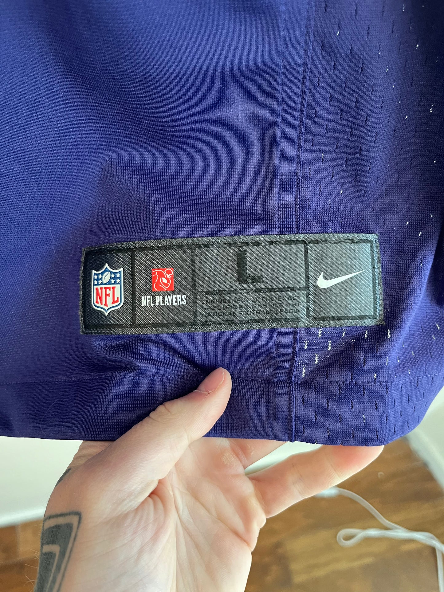 2012 Baltimore Ravens Joe Flacco Nike Stitched Jersey (L)
