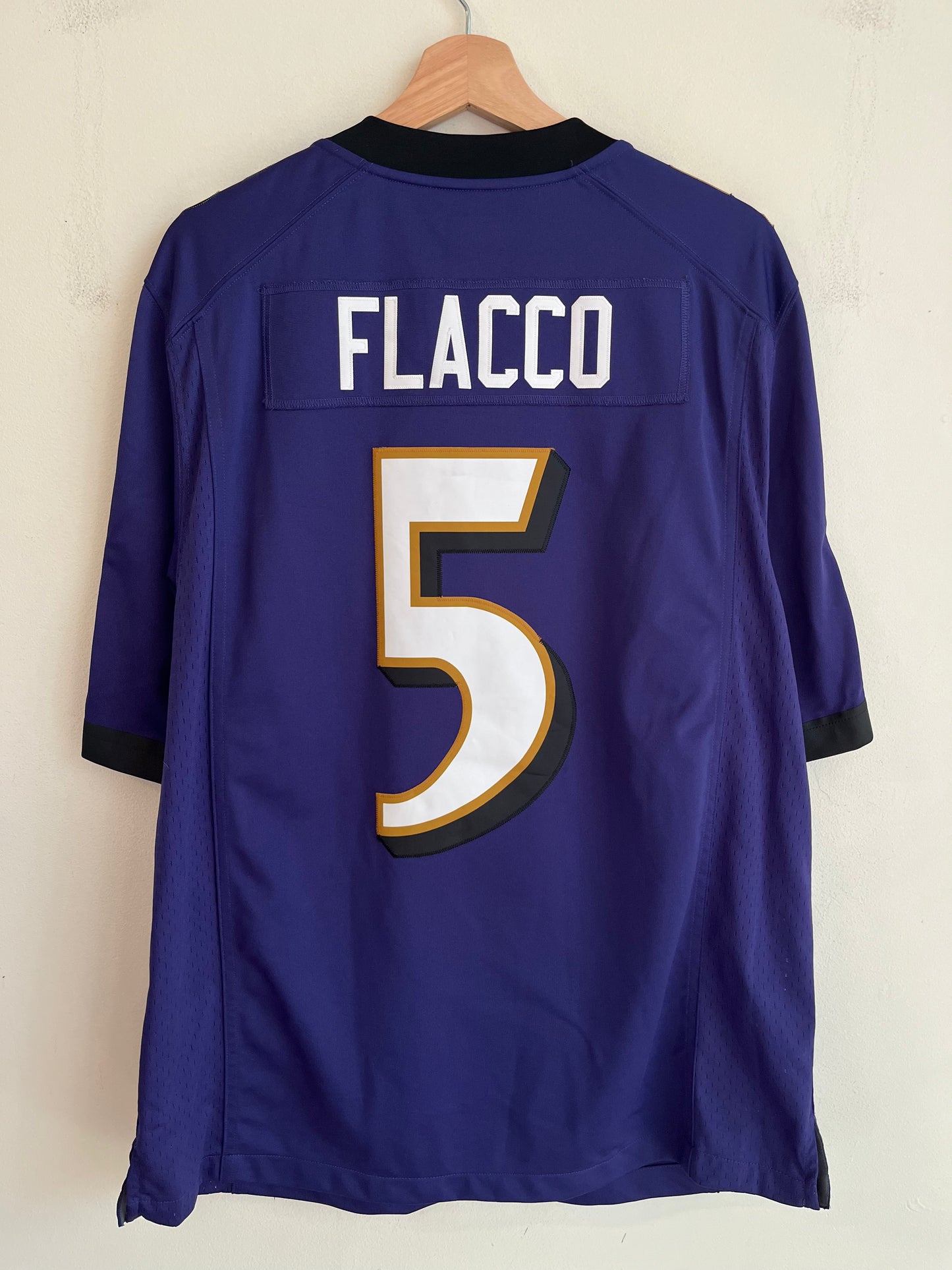 2012 Baltimore Ravens Joe Flacco Nike Stitched Jersey (L)