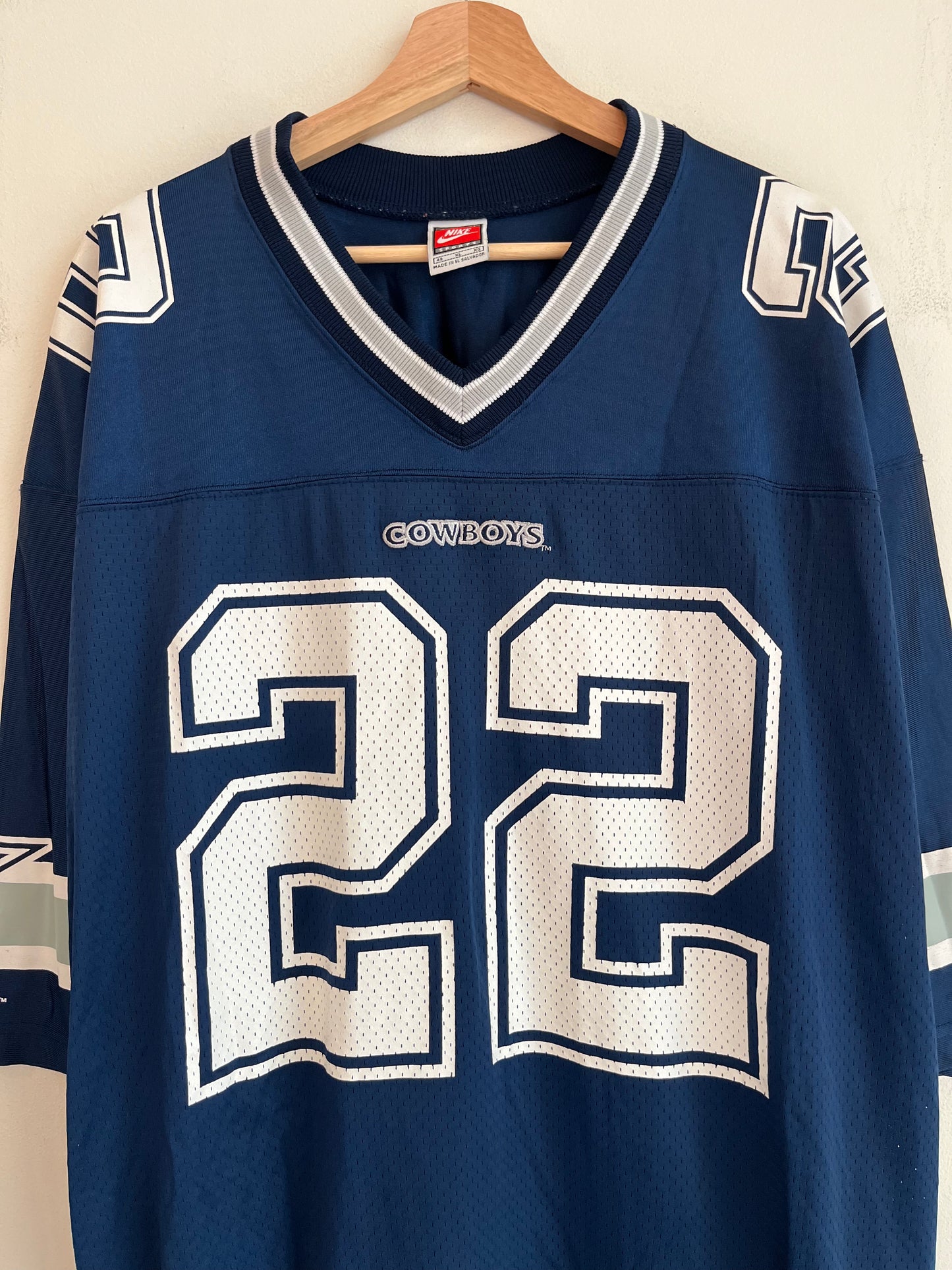 1997 Dallas Cowboys Emmit Smith Vintage Nike Home Jersey(XL)