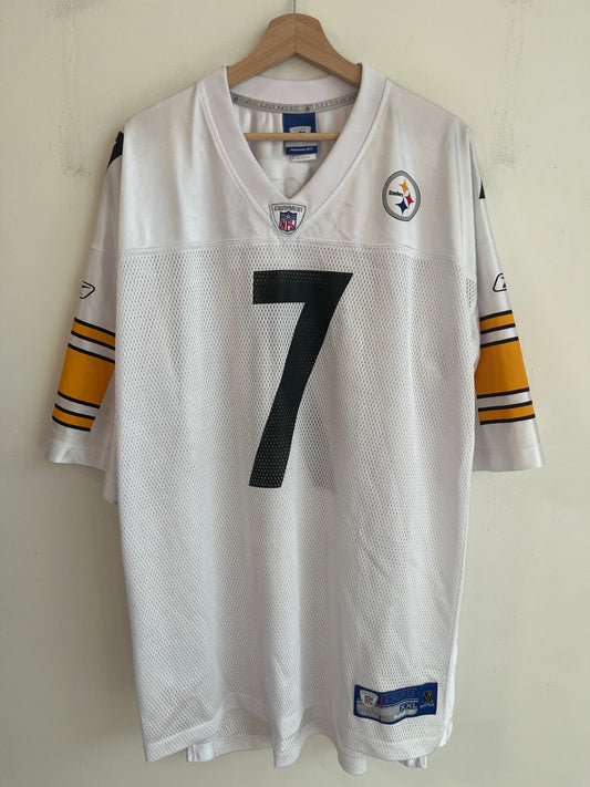 00s Pittsburgh Steelers Ben Roethlisberger Reebok Away Jersey (XXL)