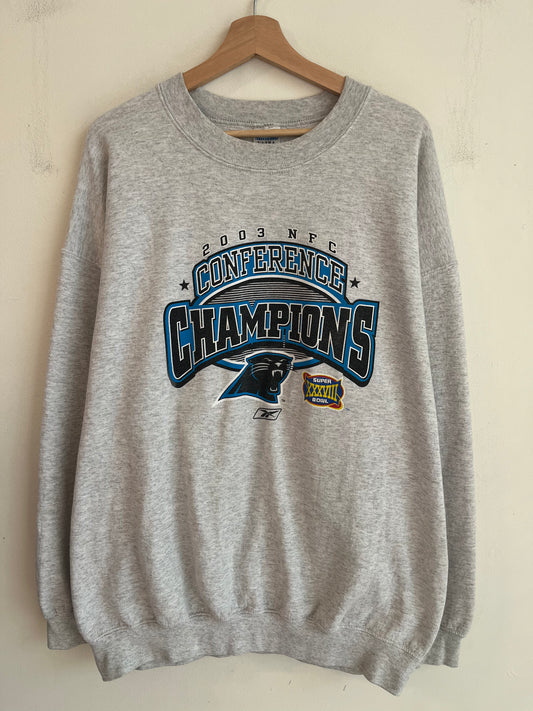 2003 Carolina Panthers Conference Champions Crewneck (XL)