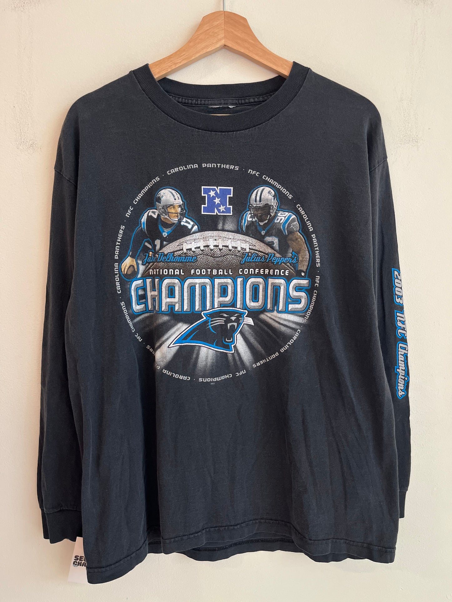 2003 Carolina Panthers Delhomme & Peppers Long Sleeve Shirt (L)