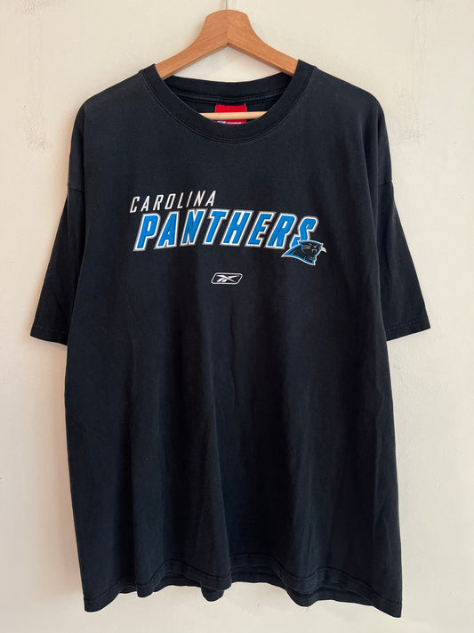 00s Carolina Panthers Reebok Spell Out Tee (XL)