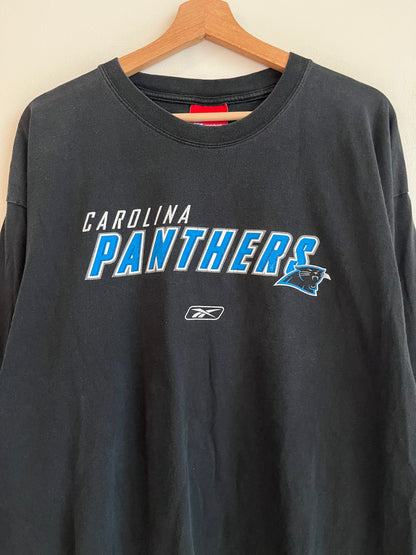00s Carolina Panthers Reebok Spell Out Tee (XL)