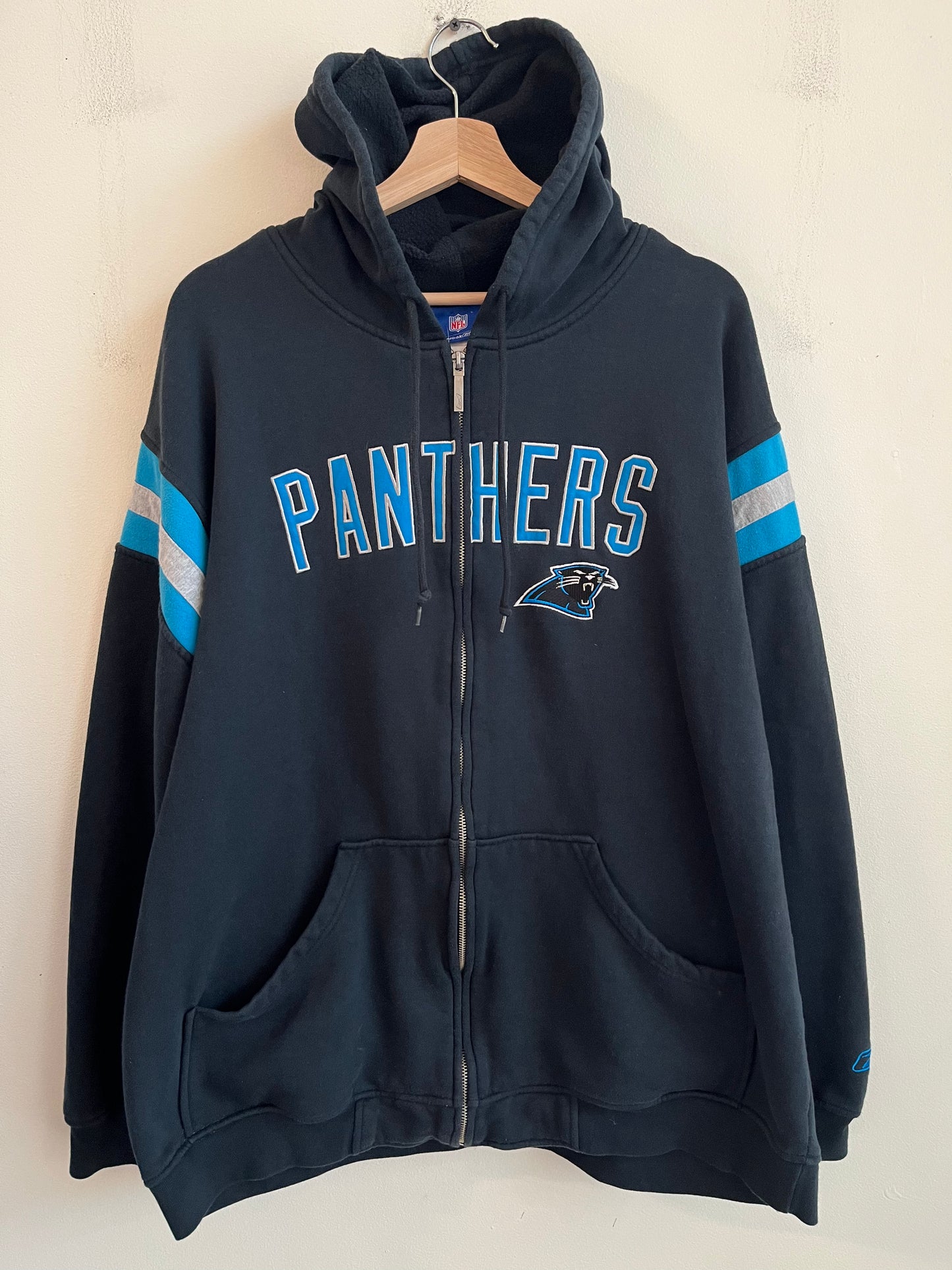 00s Carolina Panthers Full Zip Reebok Hoodie (XL)